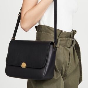 Madewell The Abroad Crossbody Leather Bag Black
